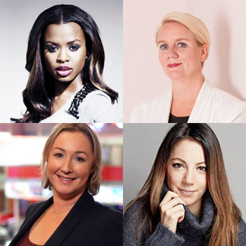 Clockwise from top left: June Sarpong, Julia Streets, Jackie Fast and Zoe Kleinman