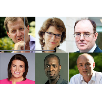 Election Speakers: Alastair Campbell, Vicky Pryce, Gerard Lyons, Dom Cummings, Clive Myrie and Julia Hartley-Brewer