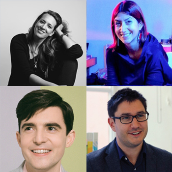 Clockwise from top left: Eliza Filby, Roberta Lucca, Alex Sbardell and Fraser Doherty
